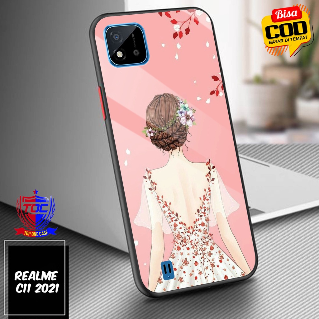 Case REALME C11 2021 Terbaru TOP ONE CASE [ GAUN ]  -Casing REALME C11 2021- Casing Hp Mewah - Hardc