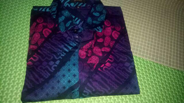 Kemeja Batik Pria Lengan Panjang Batik Songket  Motif Songket Green Snow Slimfit Hijau