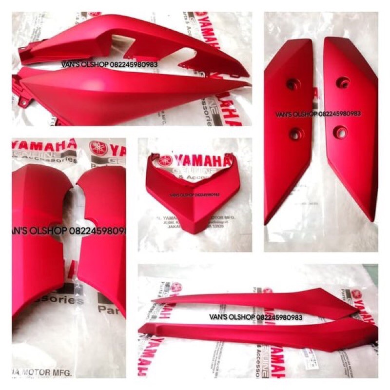 body xmax full set body halus xmax 250 merah doff original yamaha