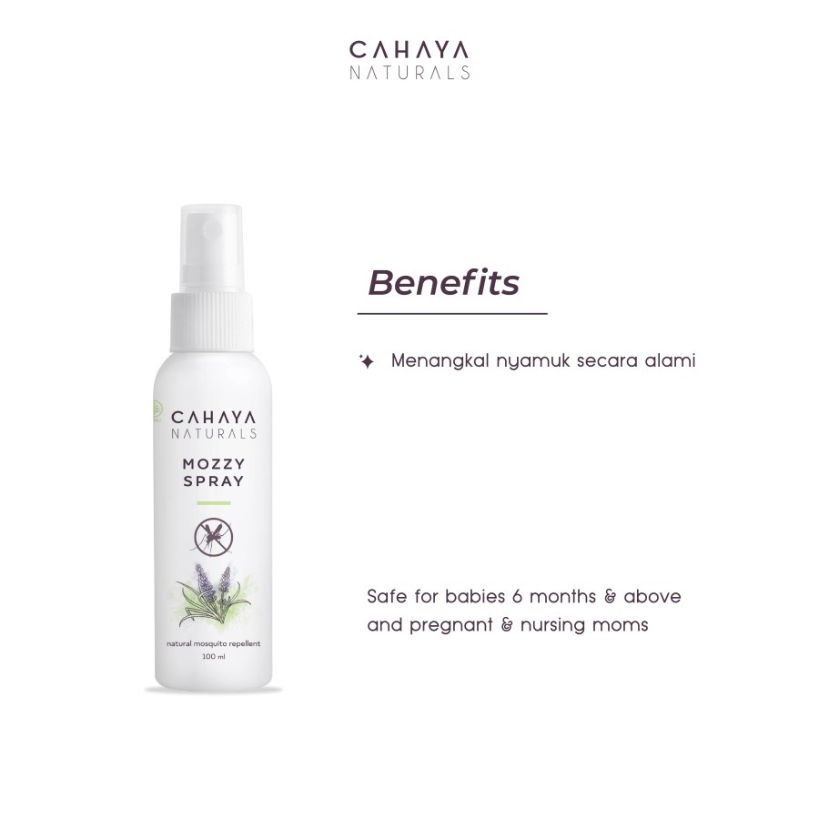 Cahaya Naturals Mozzy Spray ( Natural Mosquito Repellent)