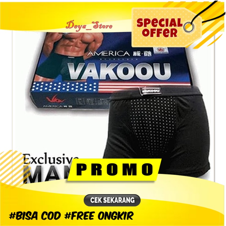 Vakoou Celana Dalam Original Asli Amerika USA Celana Dalam Kesehatan Pria Dewasa Original Promo Kepe