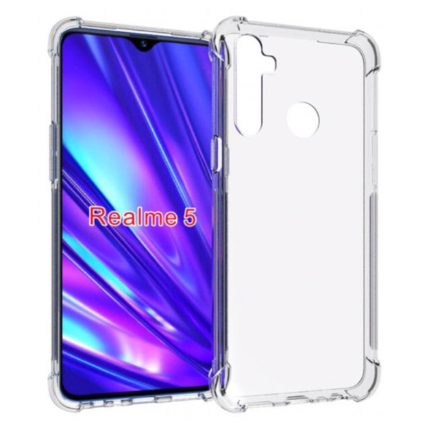 Case Anti Crack Realme 5 5i / C3 Casing Shockproof Dengan Tebal 1.5mm