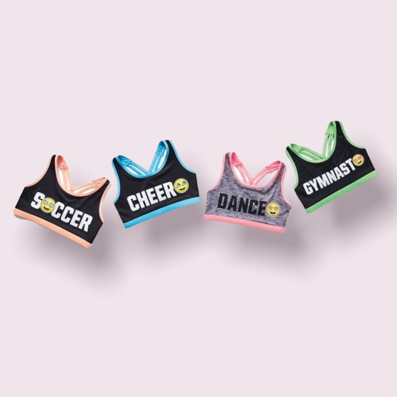 ND3 Sport Bra Anak Perempuan Justice Anko Champion 4-18 tahun Bra Olahraga Gymnastic Anak