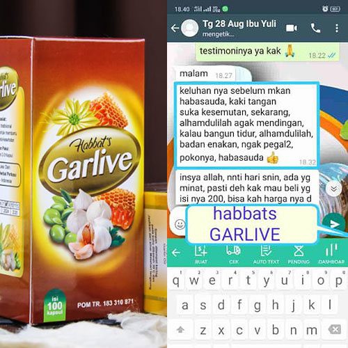 HABBATS GARLIVE BELI 2 GRATIS 1 GARLIVE KOLESTEROL DARAH TINGGI DIABETES ASAM URAT