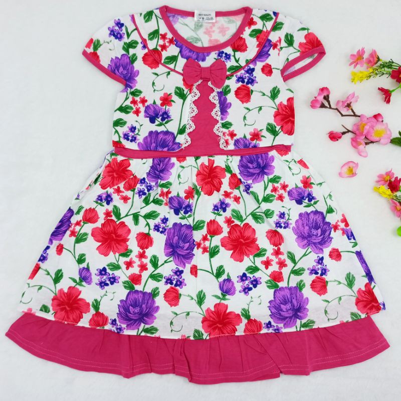 [Ss-1027] Dress Anak size 1-2tahun, Pakaian Anak Perempuan, Baju Anak Trendy