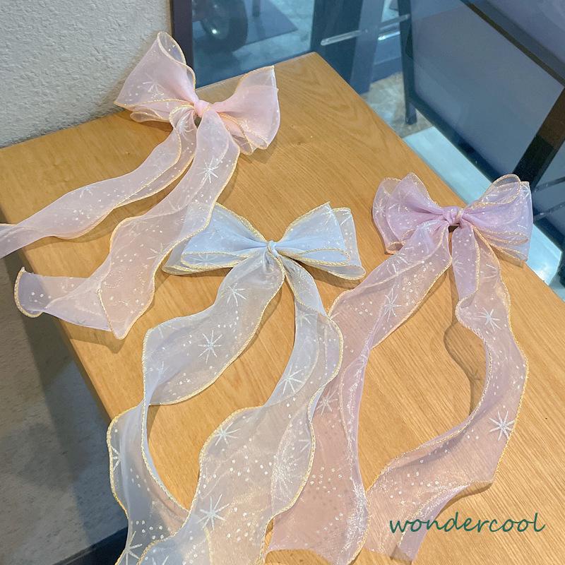 Ponytail Braids Girl Hair Dekorasi Bintang Berwarna -warni Busur Busur Rambut Perhiasan -Won