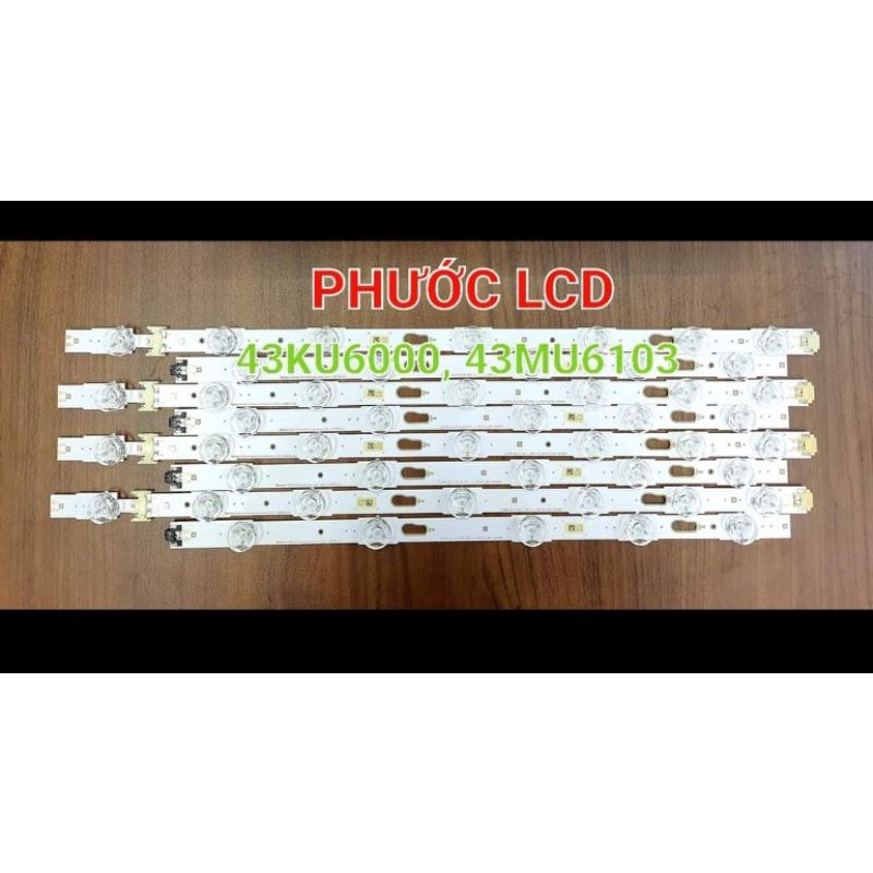 BL - LAMPU BACKLIGHT TV LED SAMSUNG UA 43KU6000 - 43KU6600 - 43MU6000 - 43MU6100 - 43MU6300
