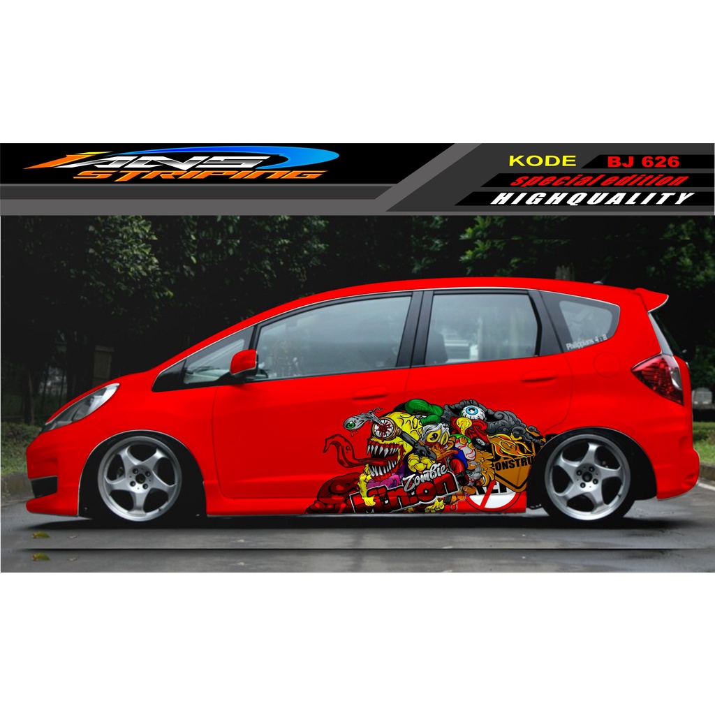 DECAL STICKER MOBIL JAZZ BRIO AVANZA SIGRA YARIS / STIKER VARIASI MOBIL / MODIF STICKER MOBIL 626