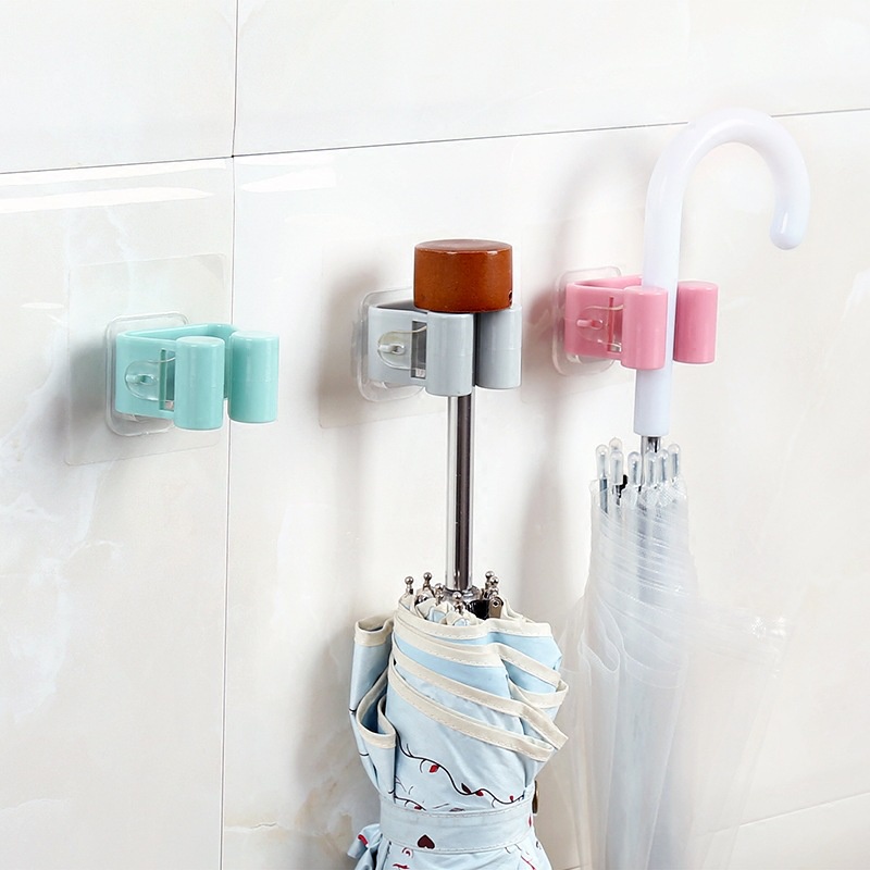 【Ready stock】Kamar Mandi Mop Hook Broom Storage Rack Umbrella Stand Storage Rack Waterproof praktis murah COD