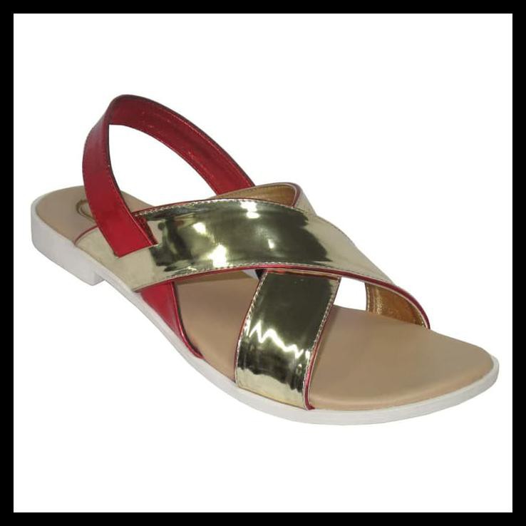 NEW STOCK EKYDO BY CARVIL SANDAL WANITA GOLDEN-01L GOLD - 36 STOCK TERBATAS
