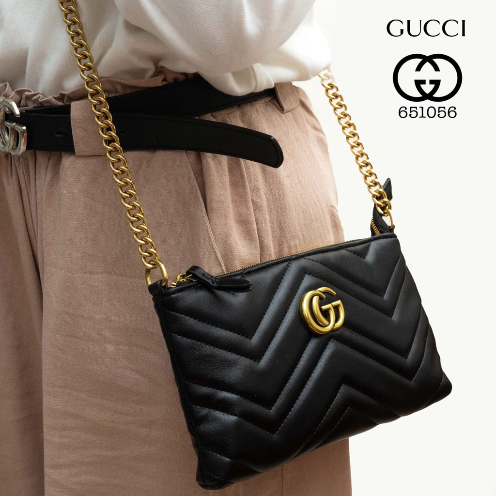 GUCCI FLORENCE SLING CLUTCH 651056