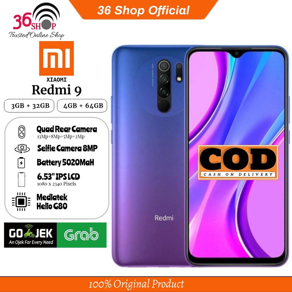 Redmi 9 3GB+32GB 4GB+64GB | Shopee Indonesia