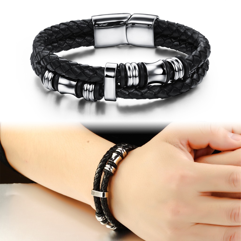 Gelang cowok gelang pria gelang kulit asli high Gelang cowok gelang pria gelang kulit asli high