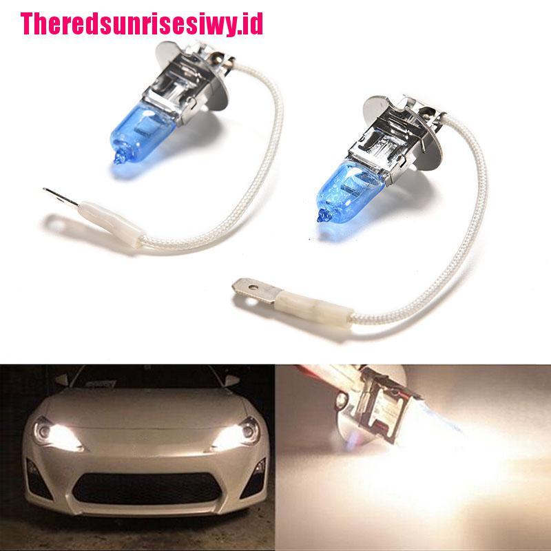 【Theredsunrisesiwy.id】2X Super White H3 100W LED Halogen Car Driving Headlight Fog Light Bulbs 12V