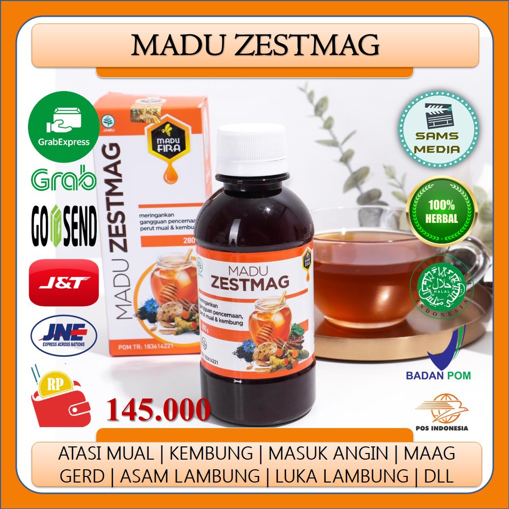 Obat Herbal Lambung Madu Zestmag Atasi Mag Gerd Cemas Luka Lambung Radang Lambung Tukak Lambung