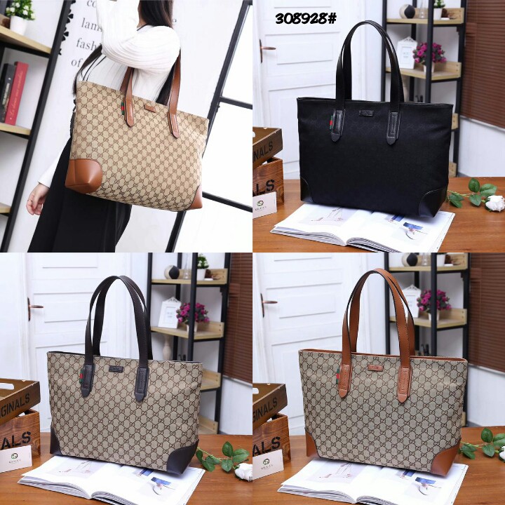 High Premium Gucci GG Canvas Tote Bag 308928