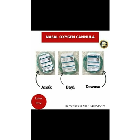 selang oksigen/nasal oxygen cannula/selang oxugen/nasal oksigen