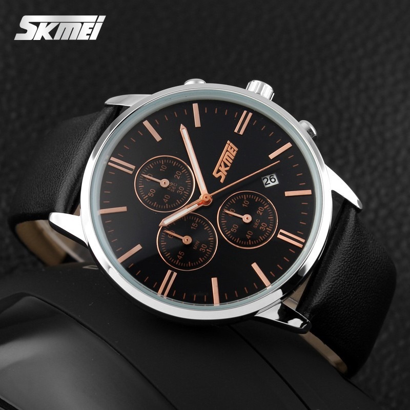 SKMEI 9103 Jam Tangan Pria Analog Chronograph WK-SBY