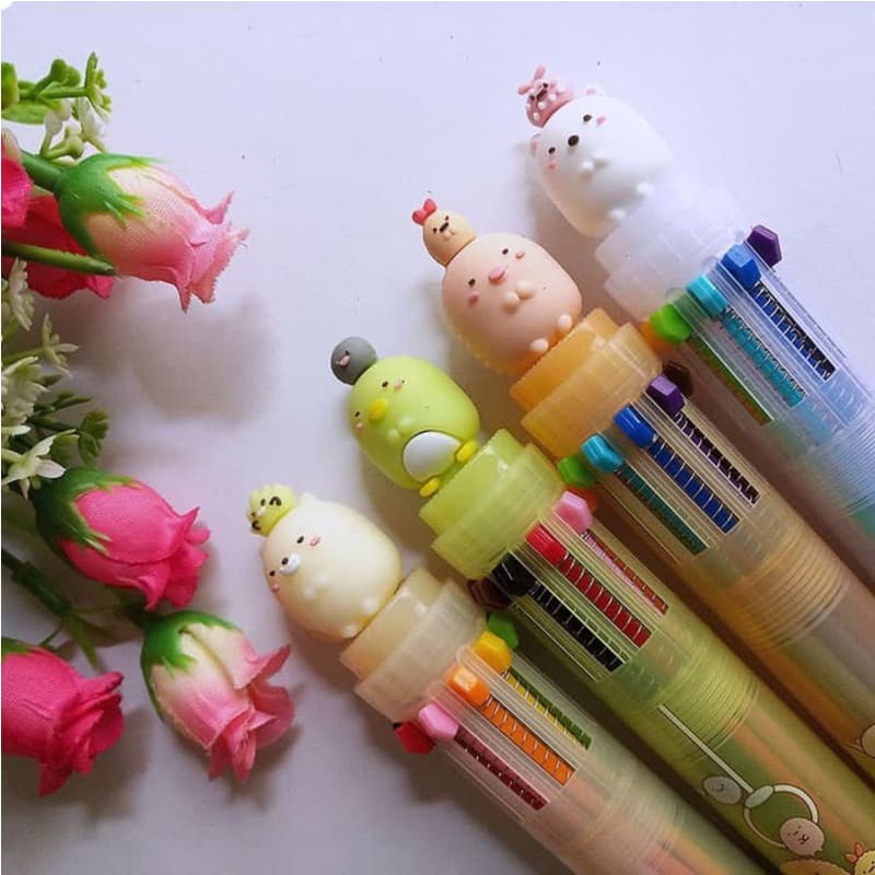 

Pulpen 10 warna / Pen warna-warni - SUMIKKO GURASHI