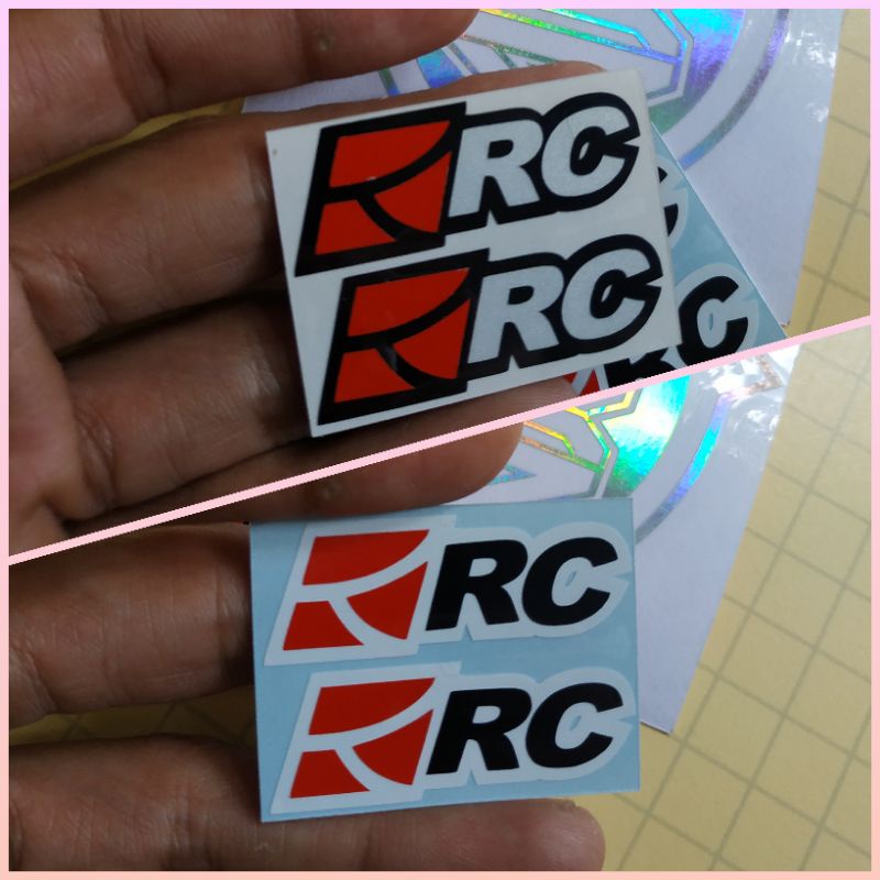 sticker VISOR RC GARAGE cutting