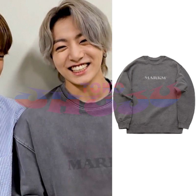 Basic Sweater BTS JK Jungkook Style MARKM Sablon Silver