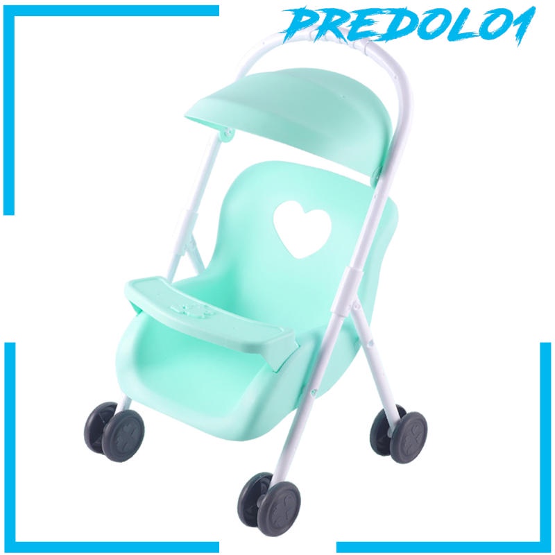 (Predolo1) Mainan Stroller / Kereta Dorong Bayi Mini Bahan Plastik Mudah Dilipat