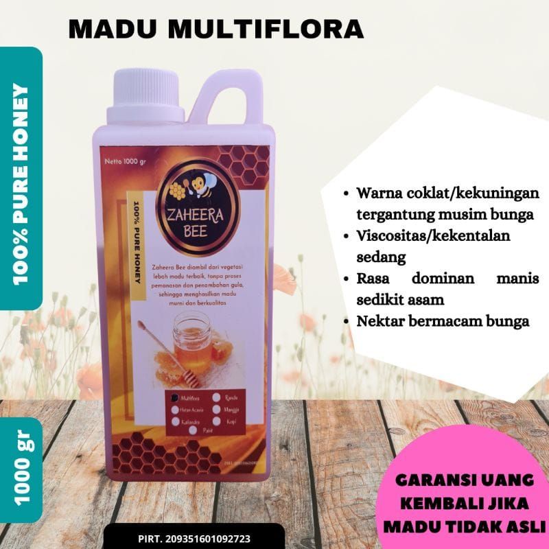 

MADU MURNI ASLI ORIGINAL - MADU MULTIFLORA - MADU HUTAN AKASIA MURNI 1000 gr 100% TELAH UJI LAB