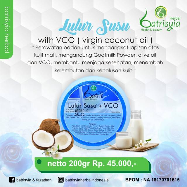 LULUR  SUSU / LULUR  BADAN /LULUR  / LULUR  ALAMI