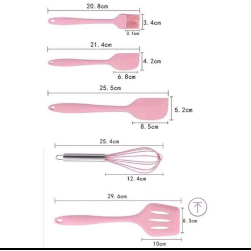 Spatula Silikon Set 5in1 Tahan Panas