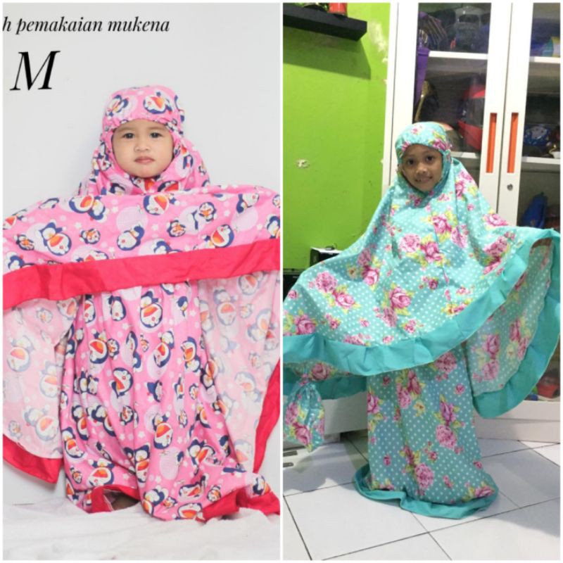 Mukena anak L dan XL / mukena anak sd / mukena anak 8 tahun