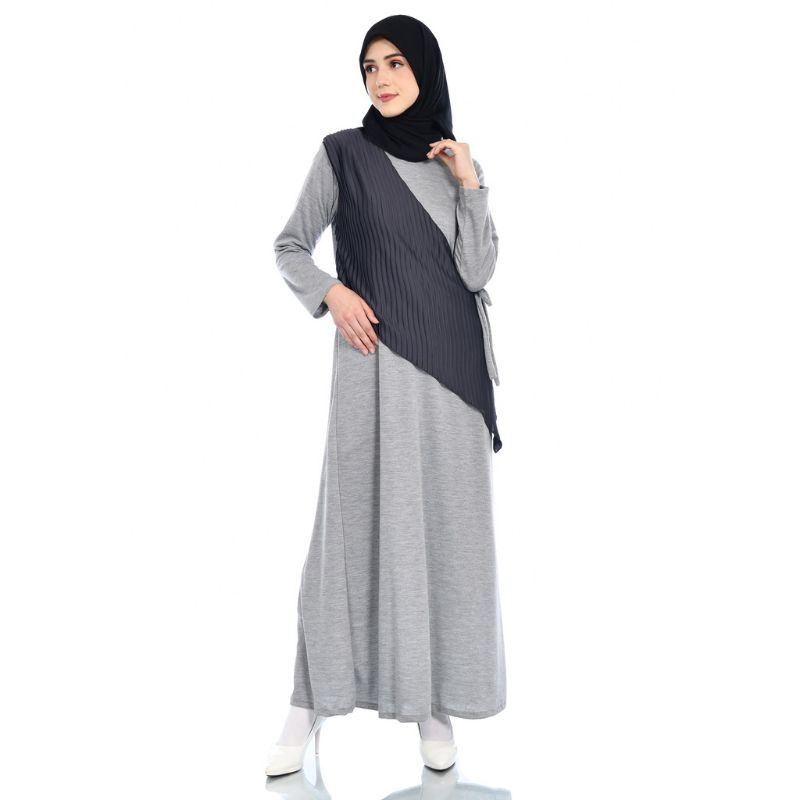 Dress | Mybamus minna Dress Aprol - Gamis Variasi plisket