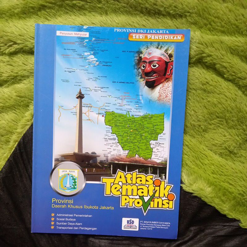 ORIGINAL BUKU PETA ATLAS TEMATIK PROVINSI DAERAH KHUSUS IBUKOTA JAKARTA