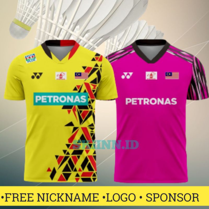 Jersey baju Badminton petronas malaysia Germany Open yonex 2022 Free nikmame
