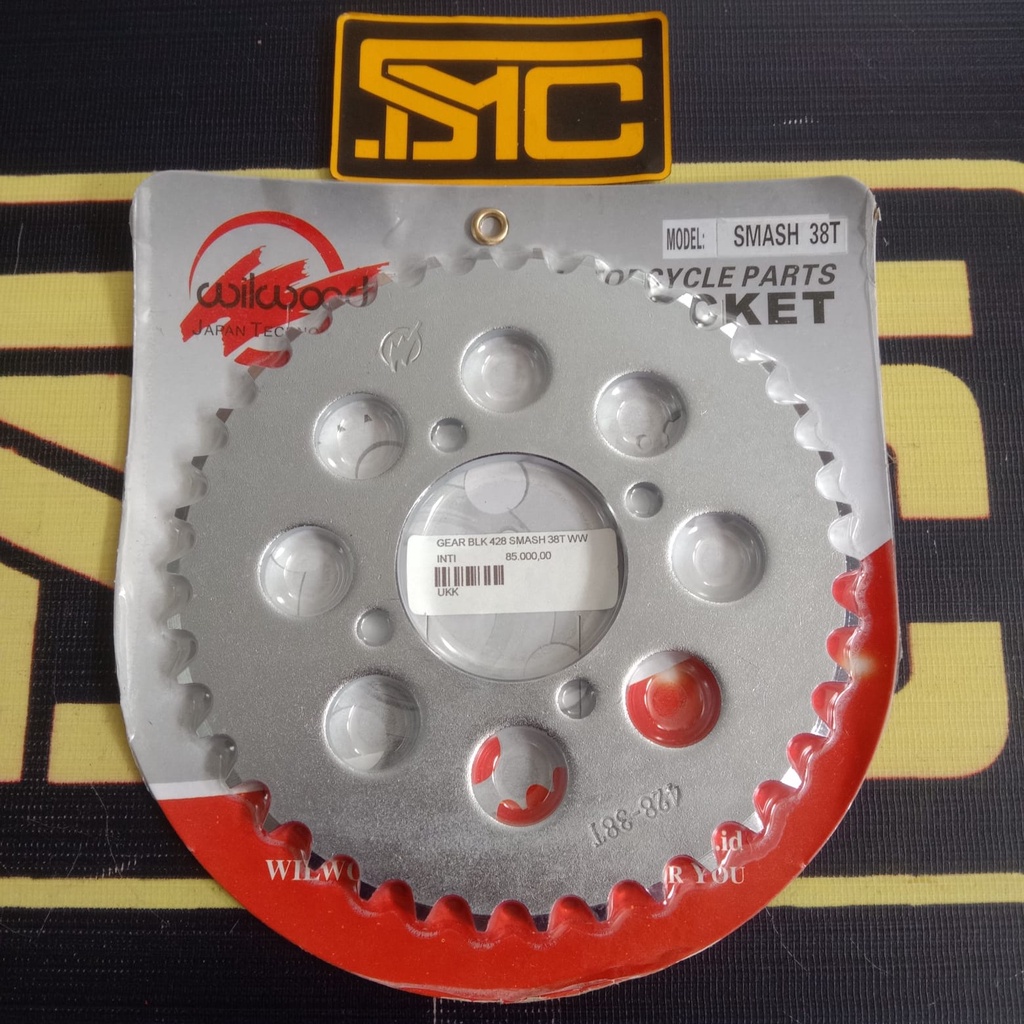 Gear Belakang 428 - 38T Suzuki Smash / Shogun / Satria FU Wilwood