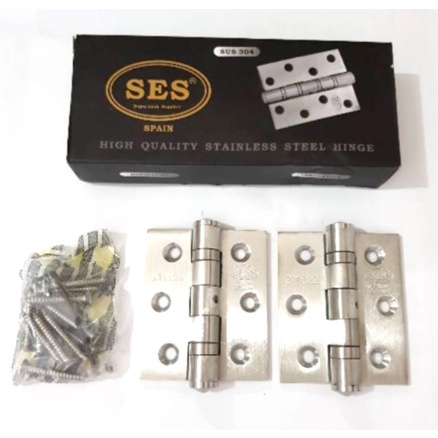 Engsel SES  3 inch stainless steel / Engsel Kunci Pintu Stainless Steel 304 / SES SPAIN