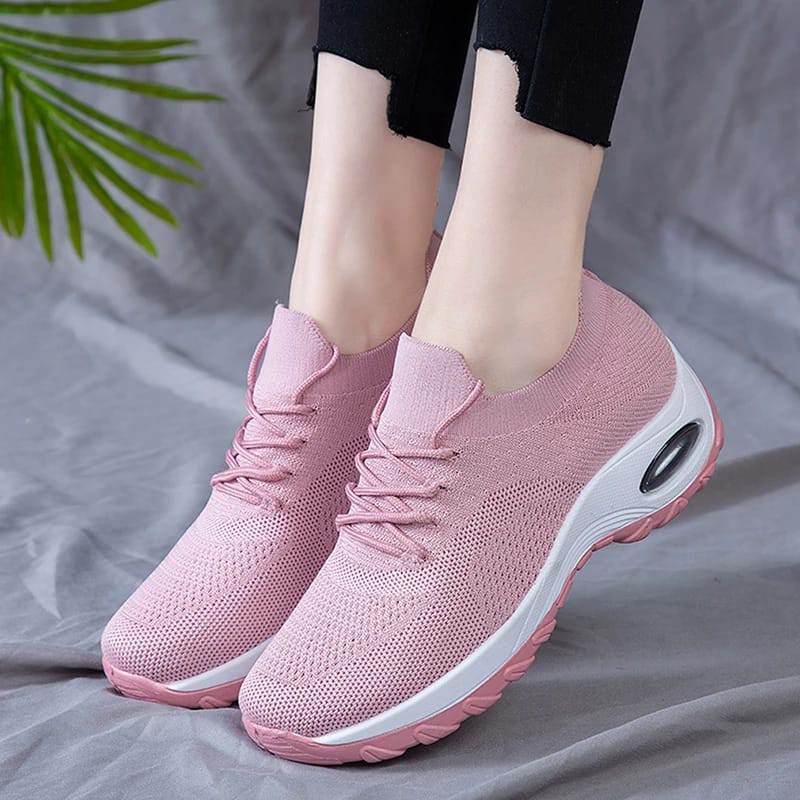 Sepatu Import Sepatu Sneakers Wanita Casual Wear ala Import Shoes Sneakers Keren Lamp 033
