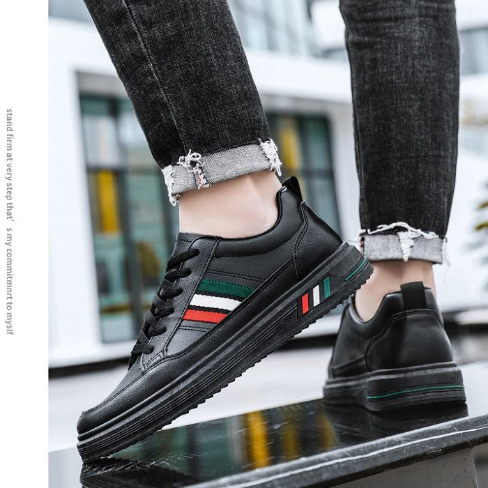 BJS85 - BLACK - Sepatu Jalan Casual Pria Keren Import SEPATU PRIA LAKI-LAKI MEN SNEAKERS TALI FLAT FASHION IMPORT TERMURAH TERLARIS TERBARU BAGSTORE JAKARTA JSSB85