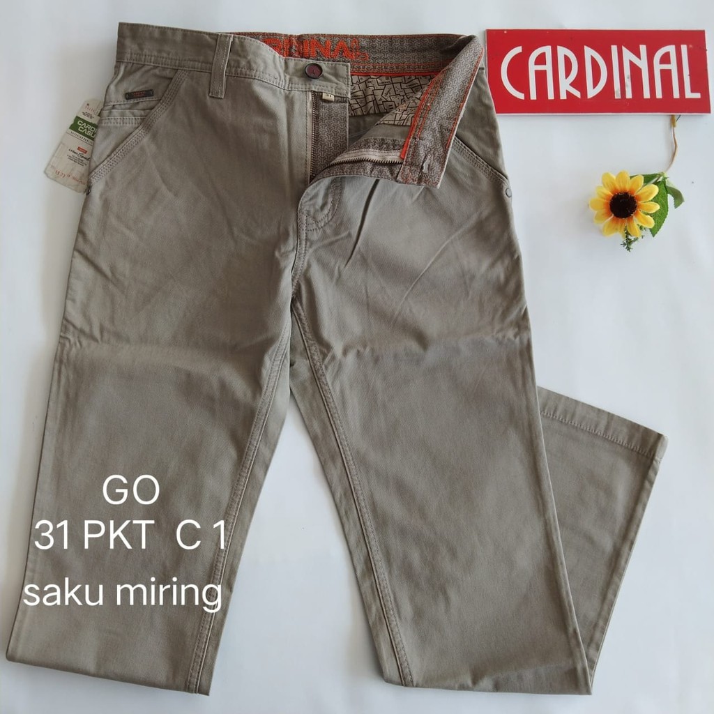 gof 31-PKT 2 CARDINAL CASUAL CELANA POCKETS PANJANG Celana Chino Pria Fashion Laki Brand Kekinian