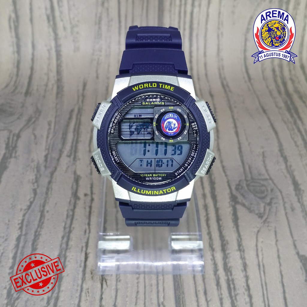 [SUPER EXCLUSIVE] JAM CASIO ILLUMINATOR AREMA FC DIGITAL