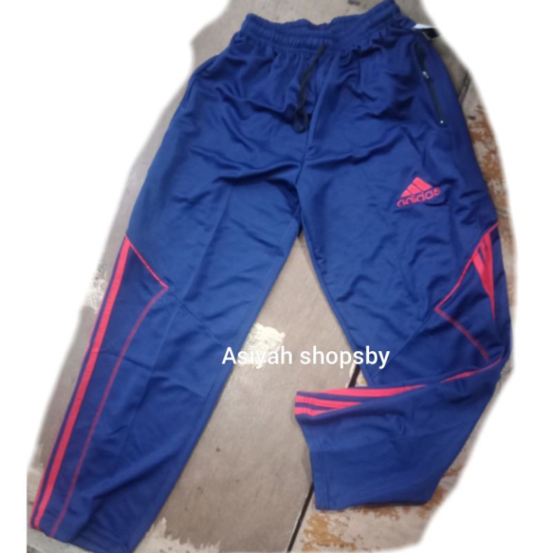 celana panjang training adidas resleting double cowok cewek
