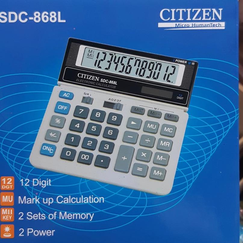 

New - Kalkulator Citizen 12 digit SDC 868L