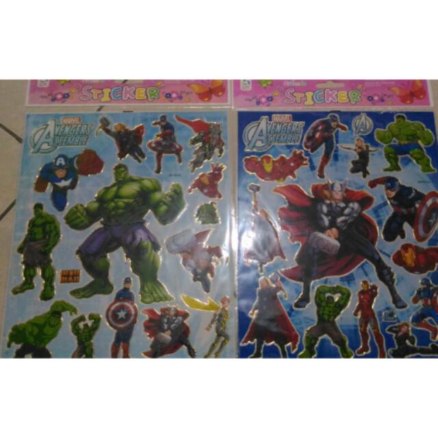 

Stiker avengers sticker captain america super heroes