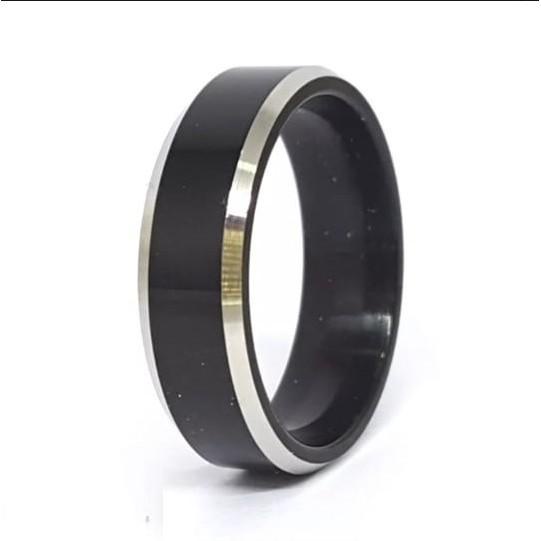 Cincin Couple / Pasangan untuk Tunangan / Nikahan dapat 2 Pc Titanium Stainless Steel