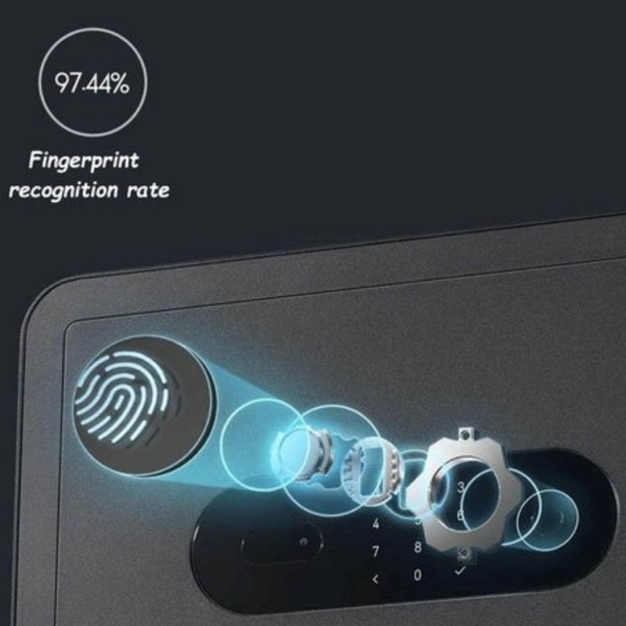 Smart Fingerprint Safety Save Box Brangkas Sidik Jari