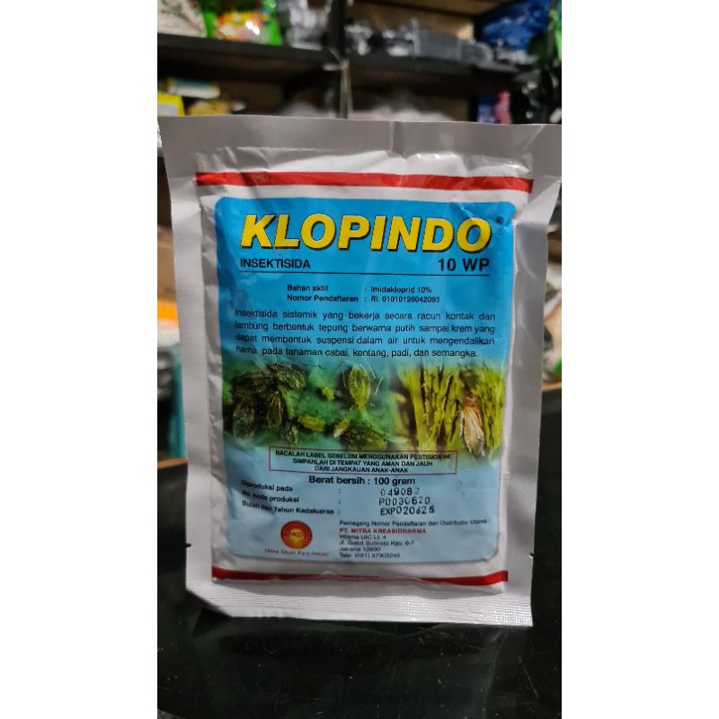 Insektisida KLOPINDO 10WP 100GRAM Untuk Wereng, Walang Sangit, Trips