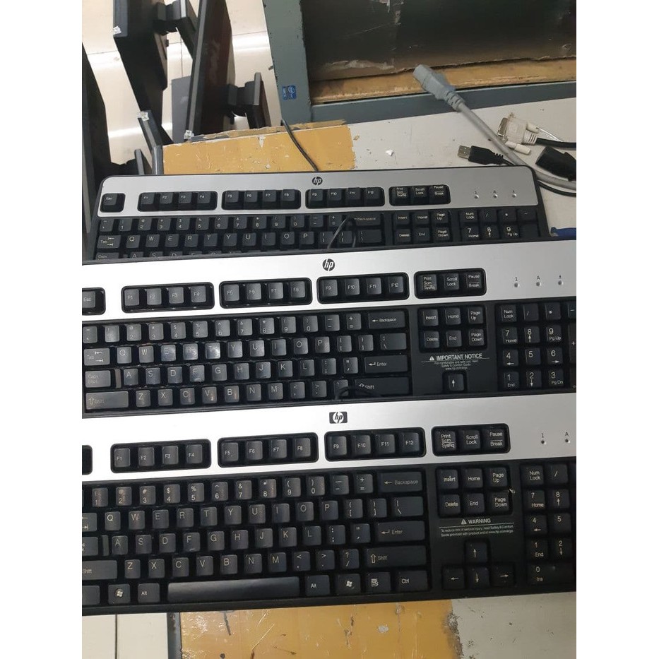 Keyboard HP IMPORT/ PC build up asli original HP like new Murah meriah keyboard hp hitam putih asli original