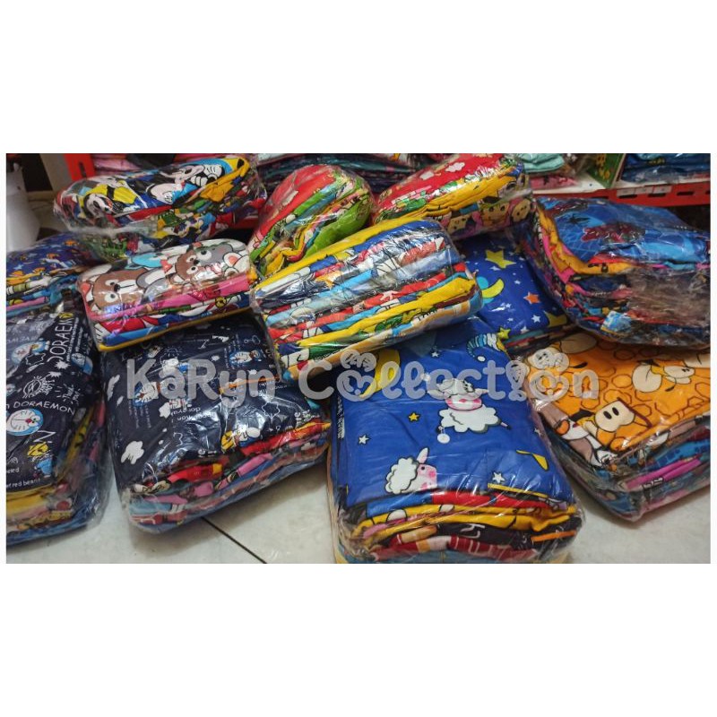 PAKET USAHA 1 LUSIN 12 PCS PIYAMA ANAK SIZE 4,5,6 (USIA 4-7TAHUN) GROSIR DASTER MEDAN KARYN