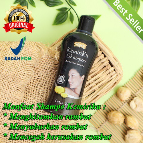 ORIGINAL shampo kemiri penghilang uban kemiriku shampo pemanjang rambut paling cepat TERAMPUH