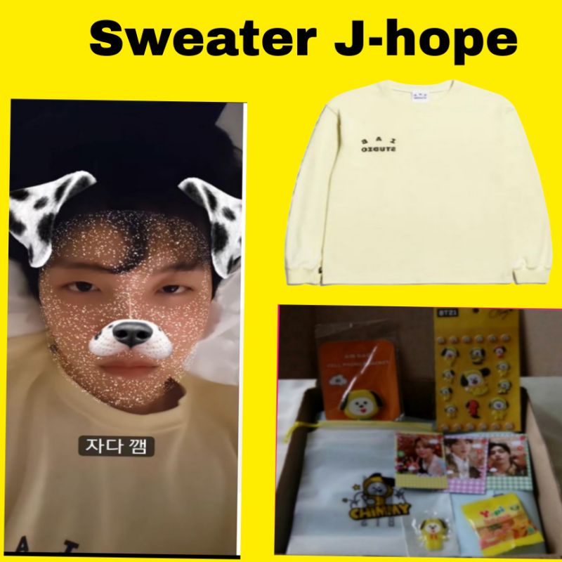 Sweater Jhope/ sweater jhope bts/ sweater jhope coklat bts