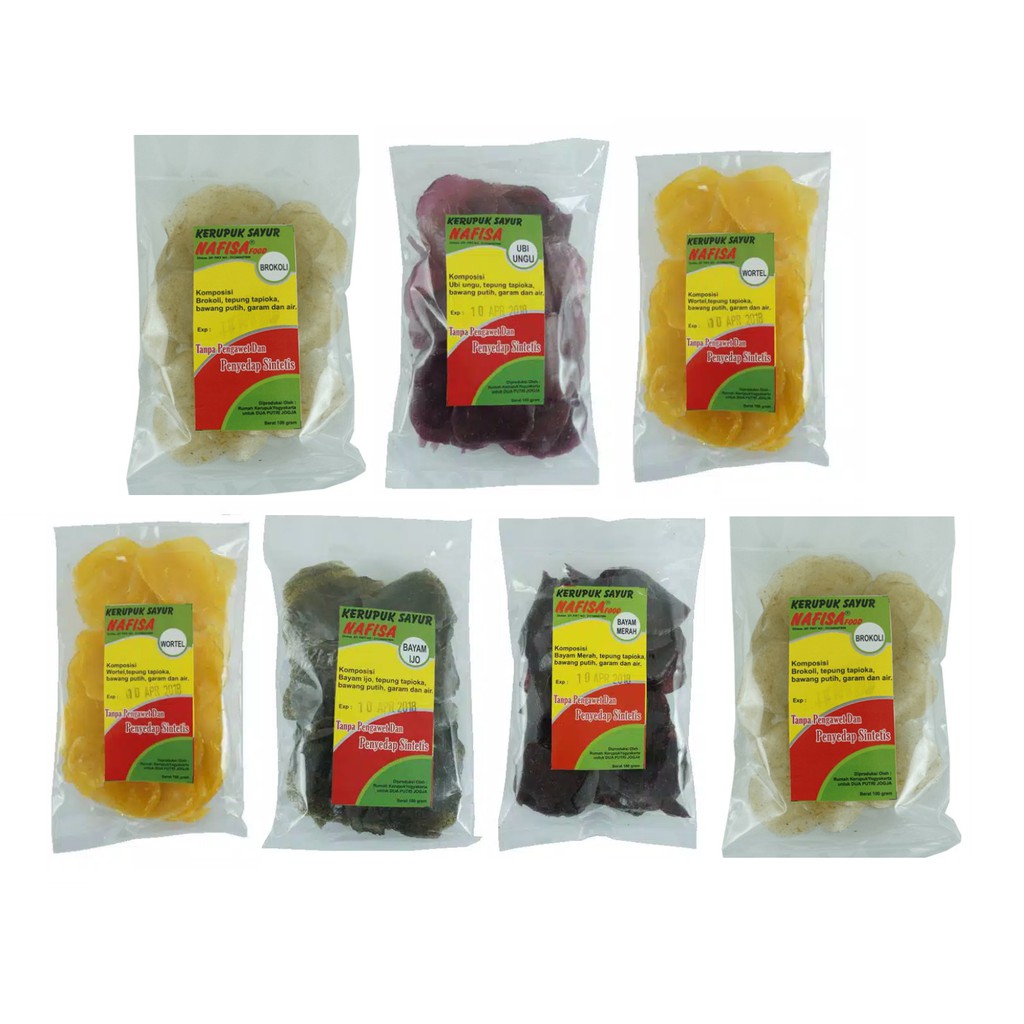 NAFISA Kerupuk Sayur (Mentah) 100g | Shopee Indonesia